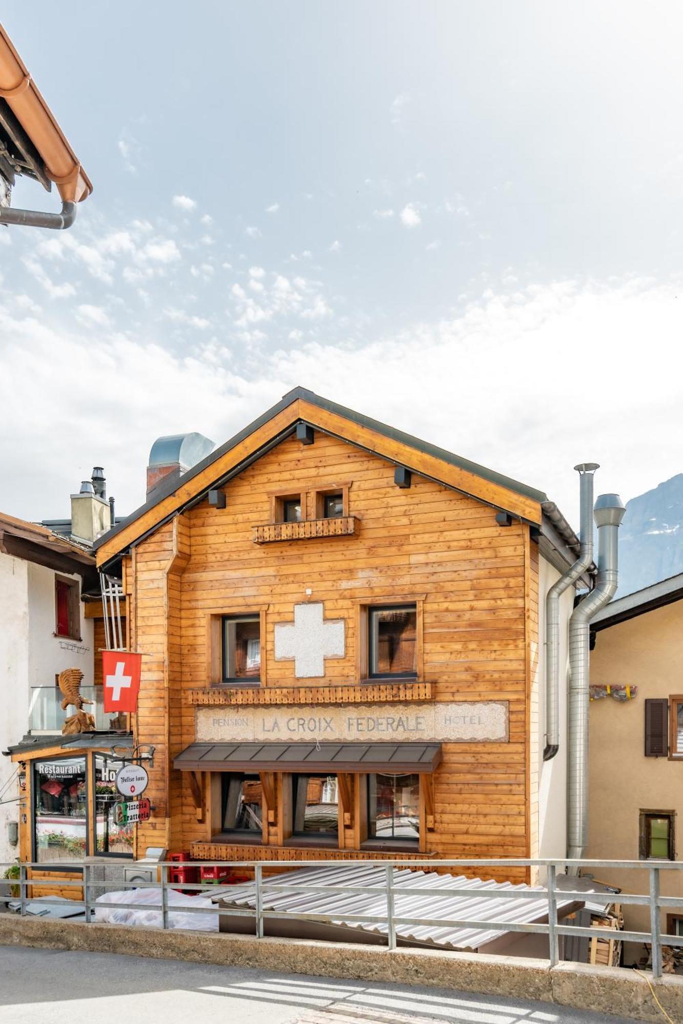 Hotel De La Croix-Federale Leukerbad Dış mekan fotoğraf